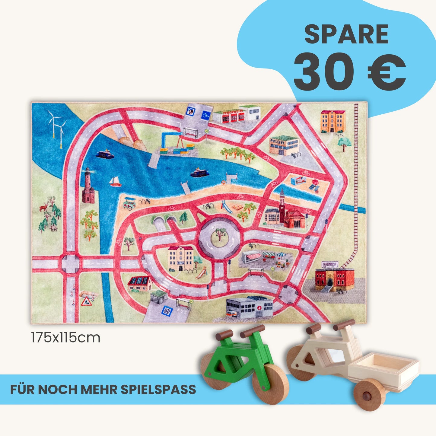 Spielteppich 175x115cm im Starter-Set