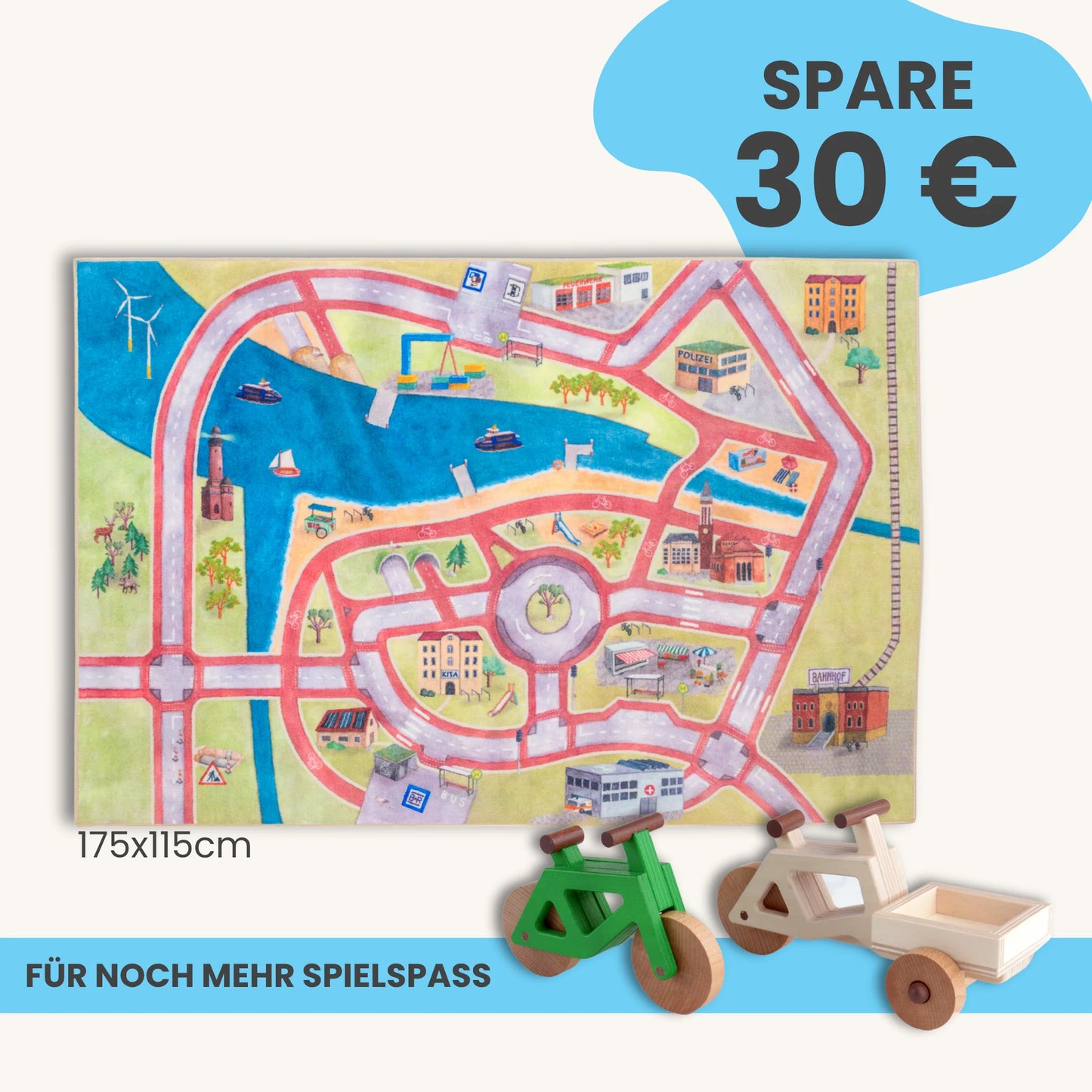 Spielteppich 175x115cm im Starter-Set