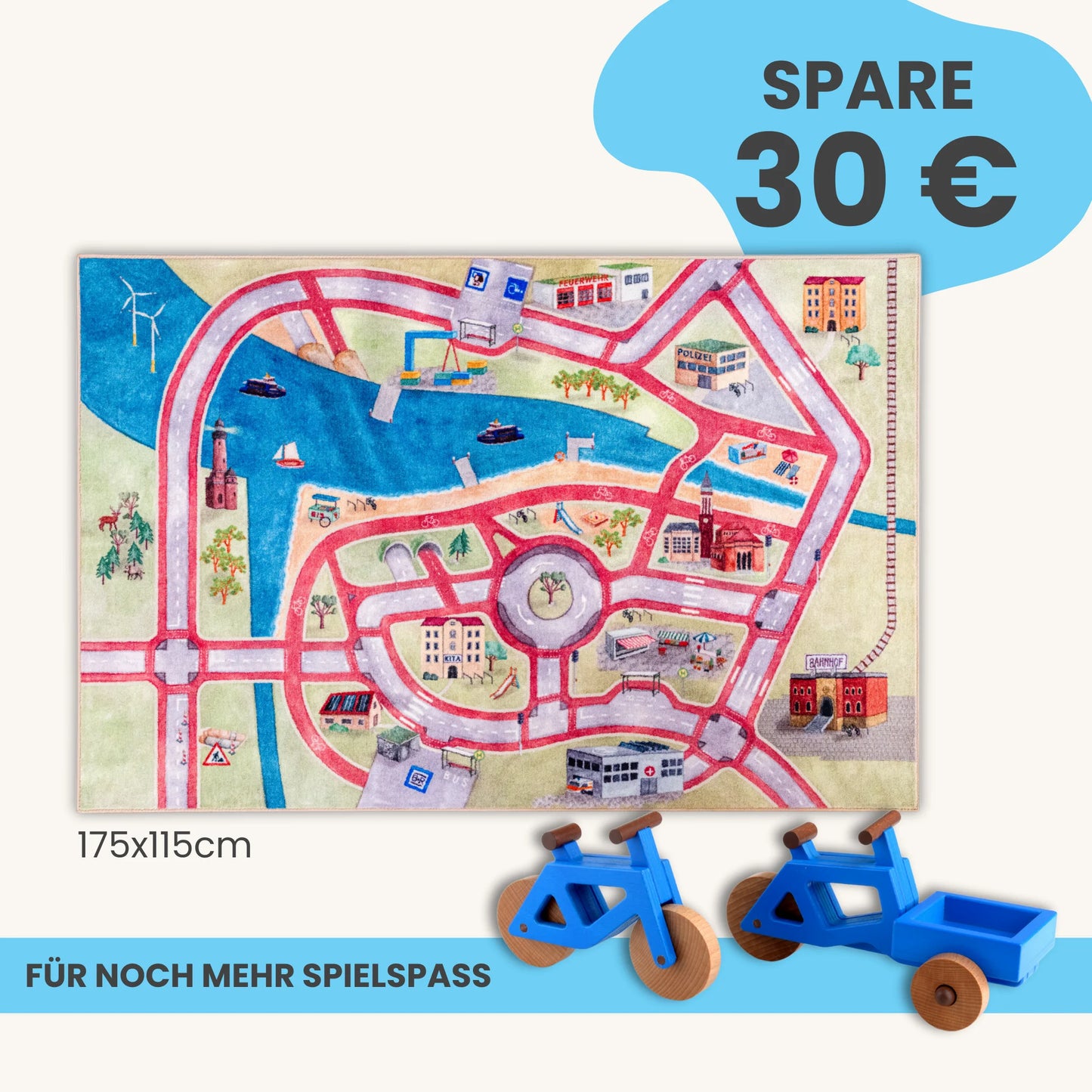 Spielteppich 175x115cm im Starter-Set