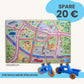 Spielteppich Freiburg 120x80cm im Starter-Set für kreatives Spielen und Spaß.