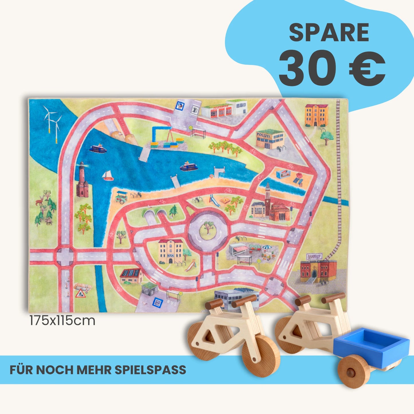 Spielteppich 175x115cm im Starter-Set