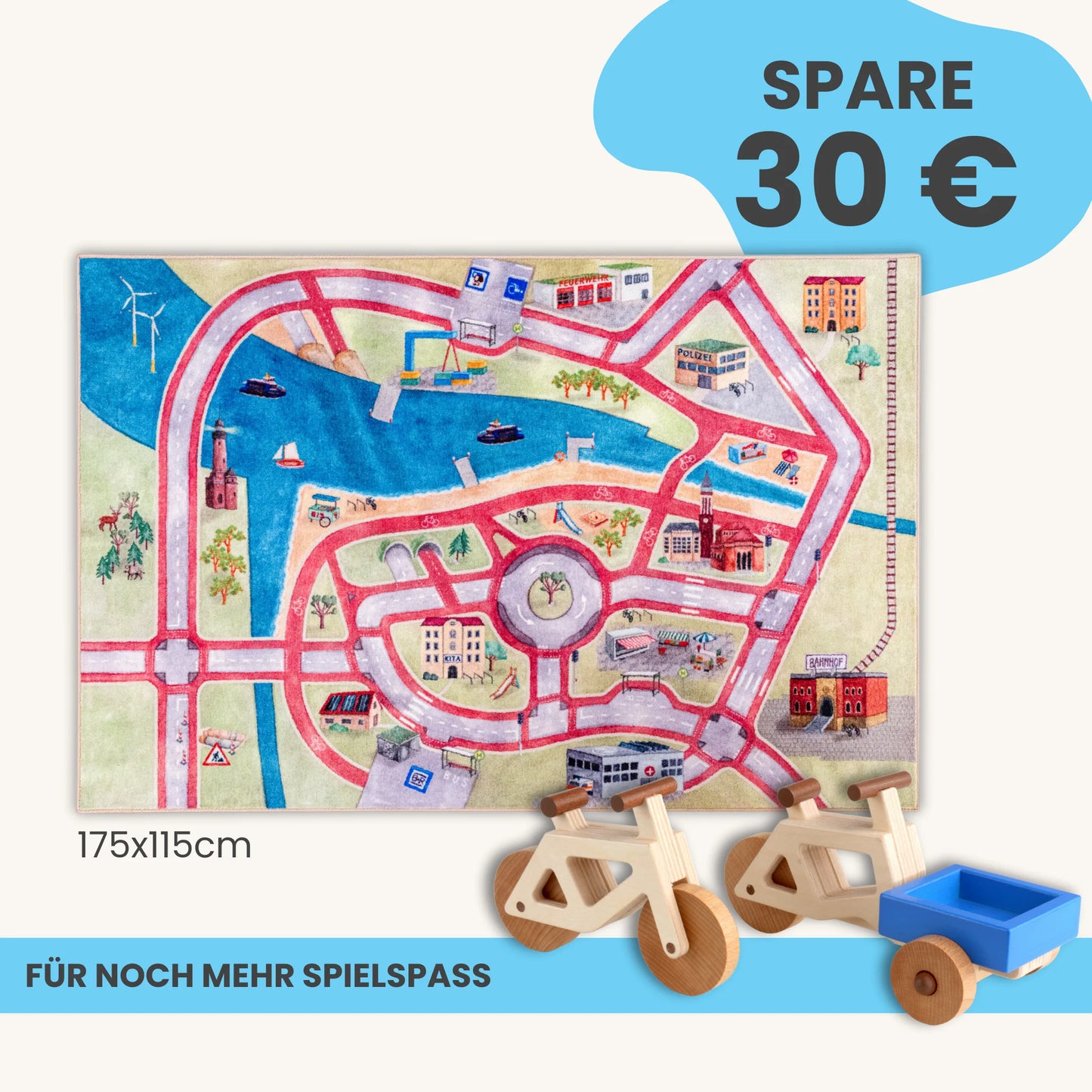 Spielteppich 175x115cm im Starter-Set