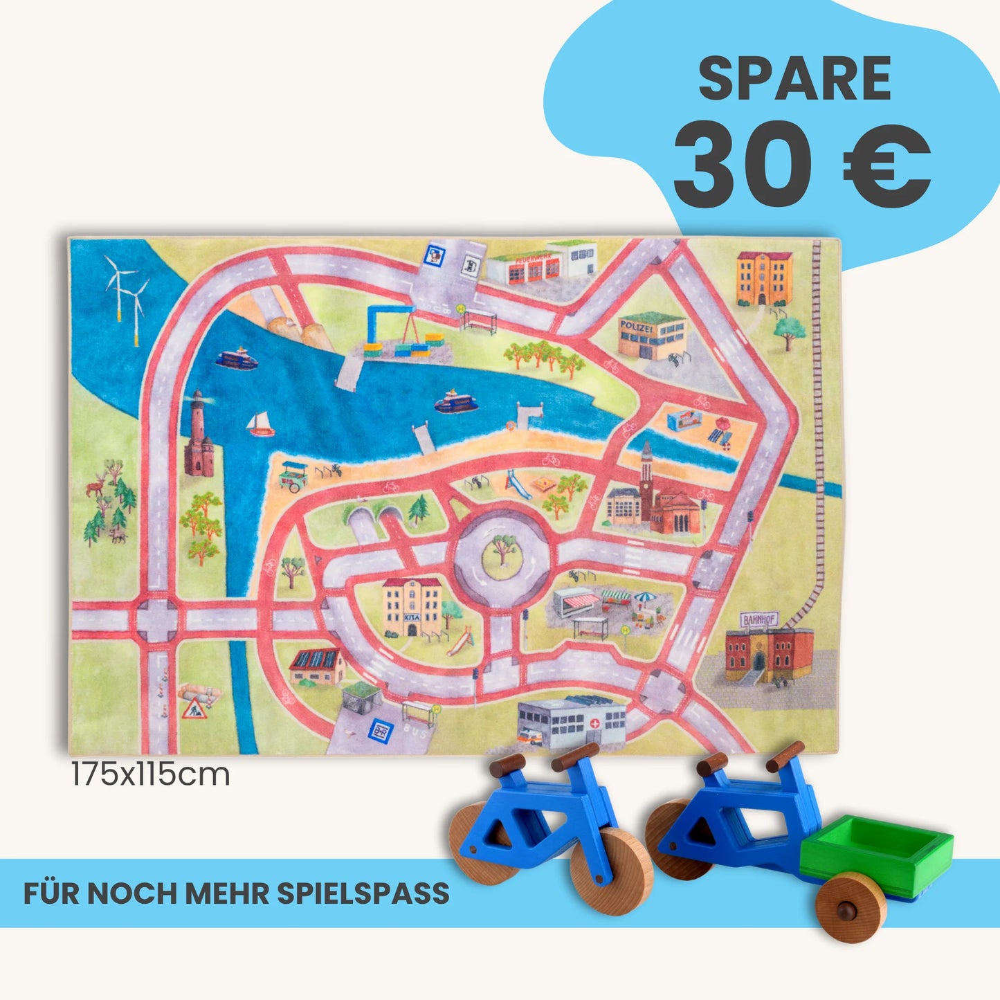 Spielteppich 175x115cm im Starter-Set