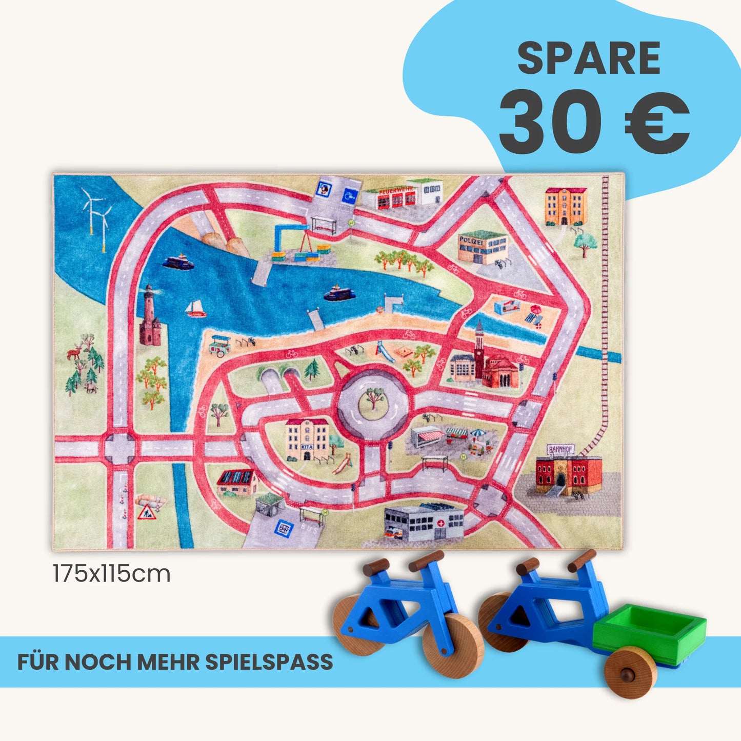 Spielteppich 175x115cm im Starter-Set