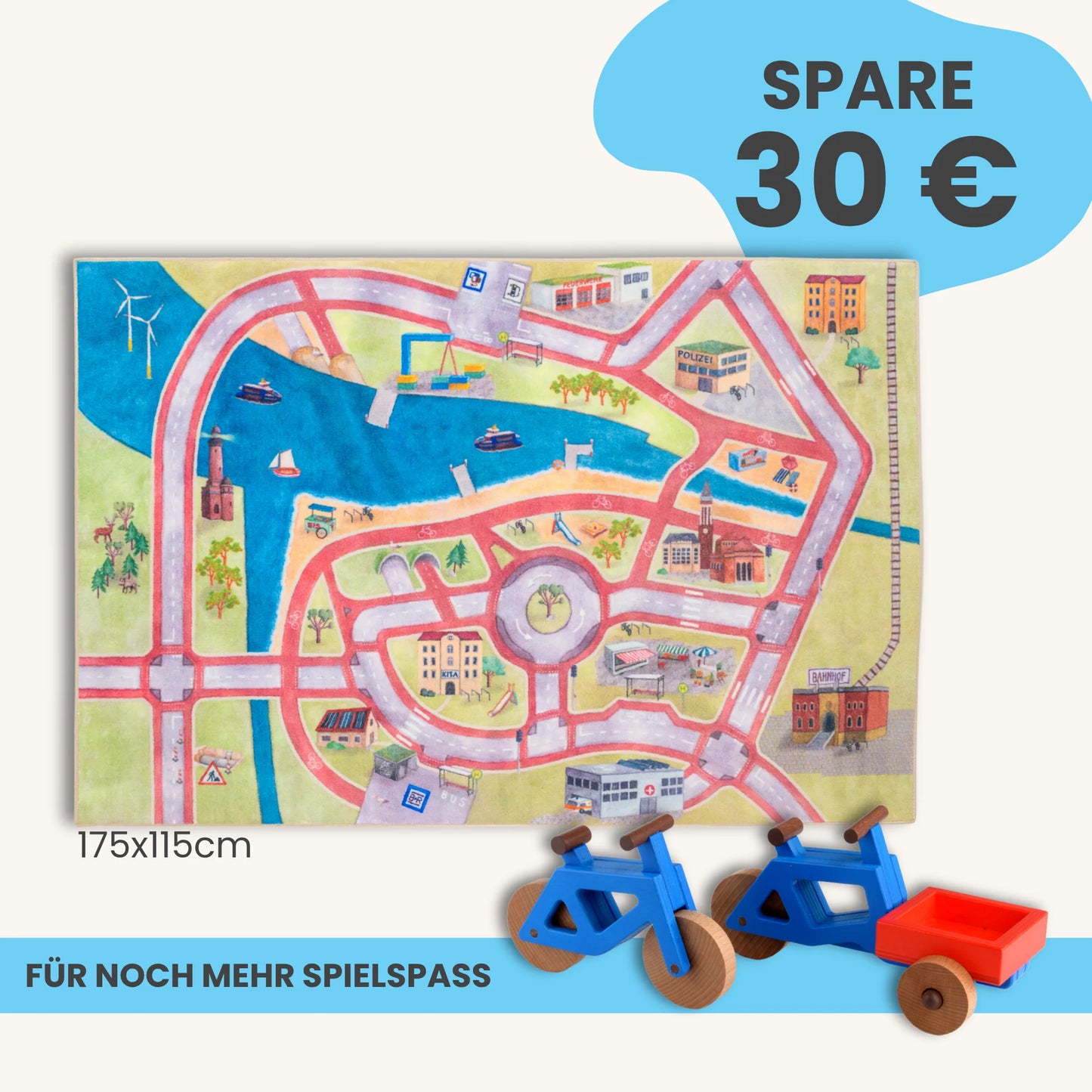 Spielteppich 175x115cm im Starter-Set