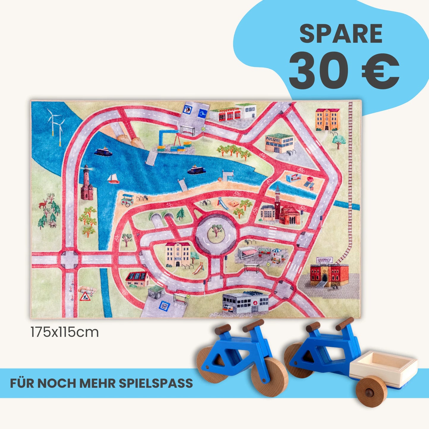 Spielteppich 175x115cm im Starter-Set