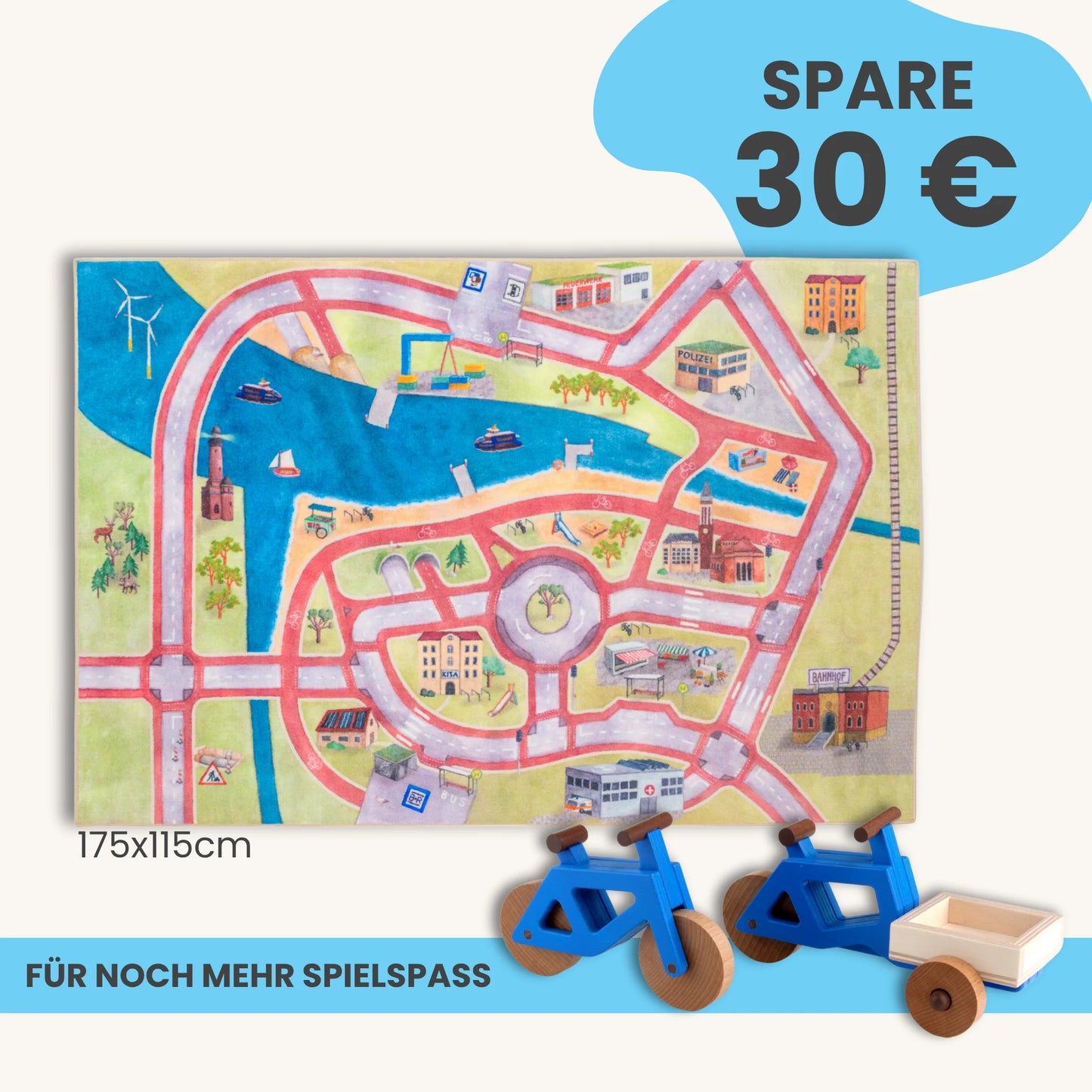 Spielteppich 175x115cm im Starter-Set