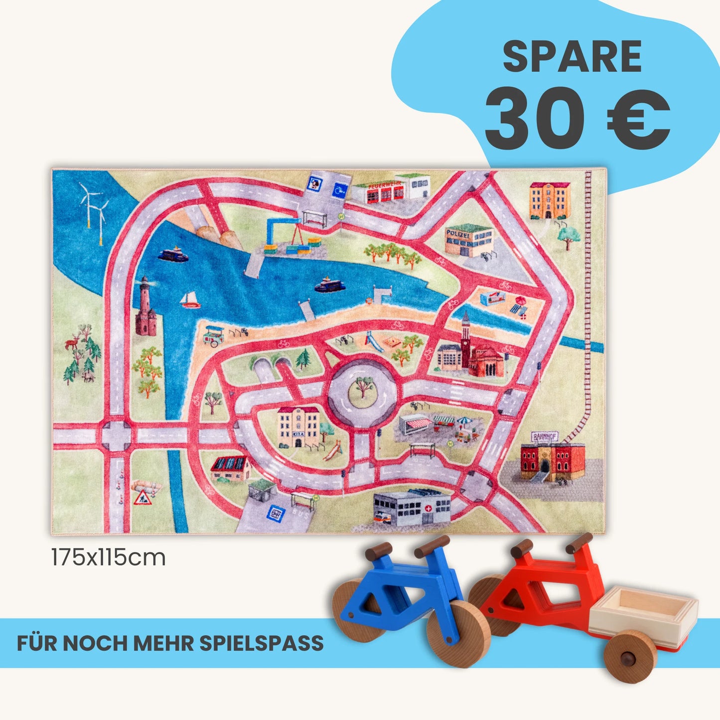 Spielteppich 175x115cm im Starter-Set