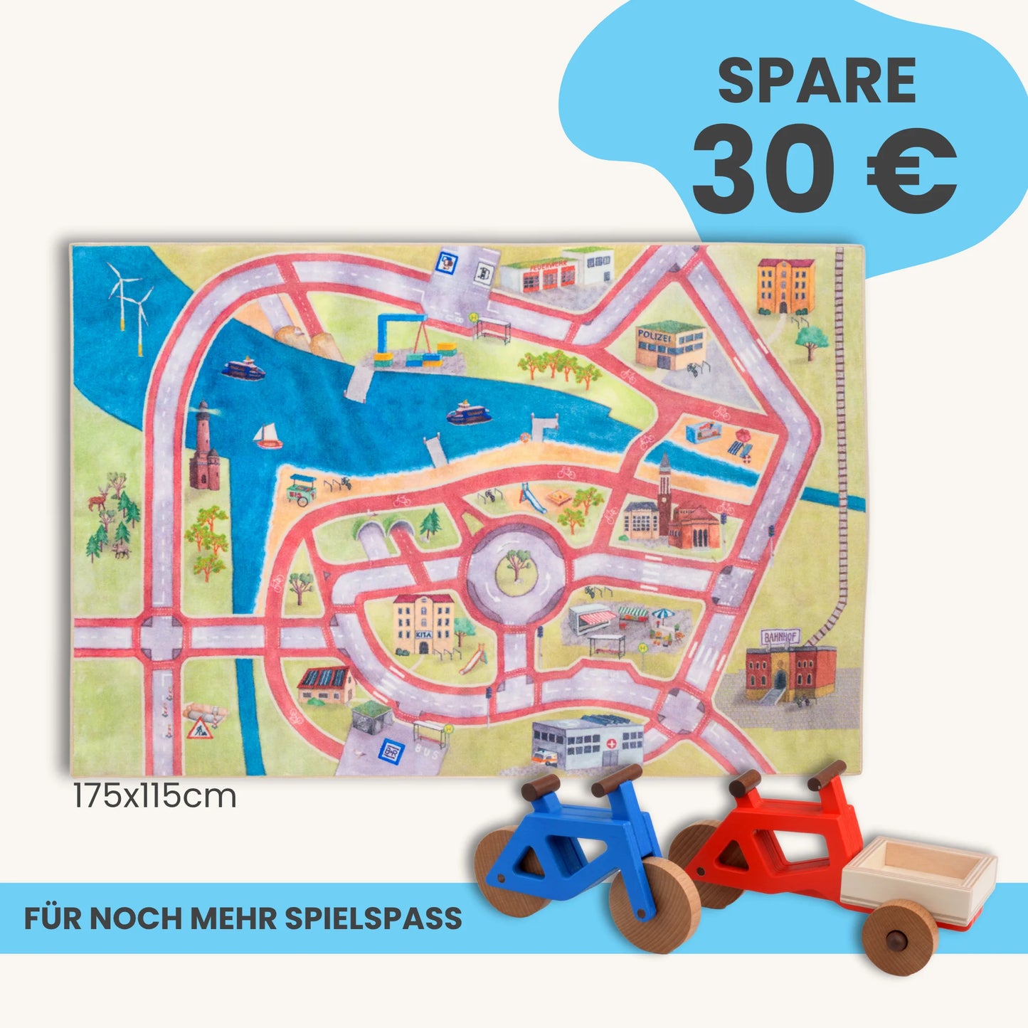 Spielteppich 175x115cm im Starter-Set