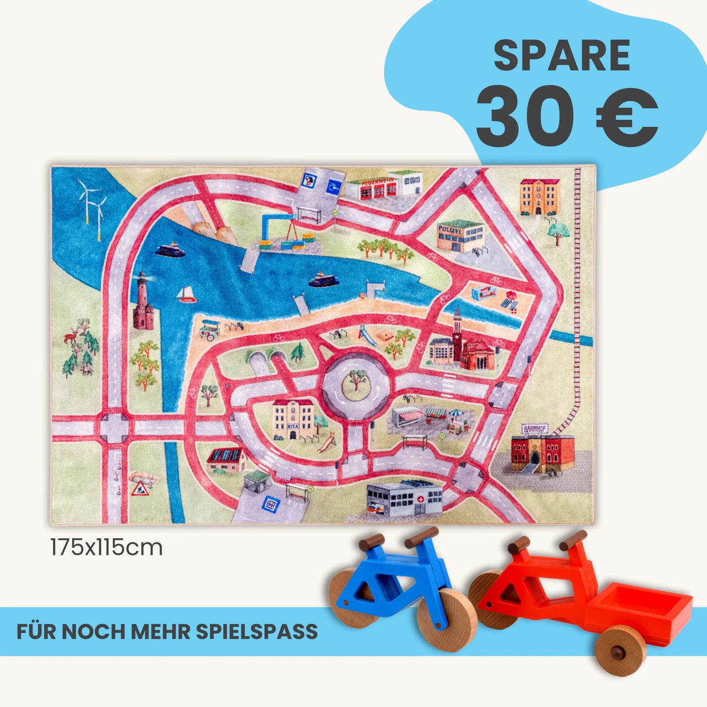 Spielteppich 175x115cm im Starter-Set