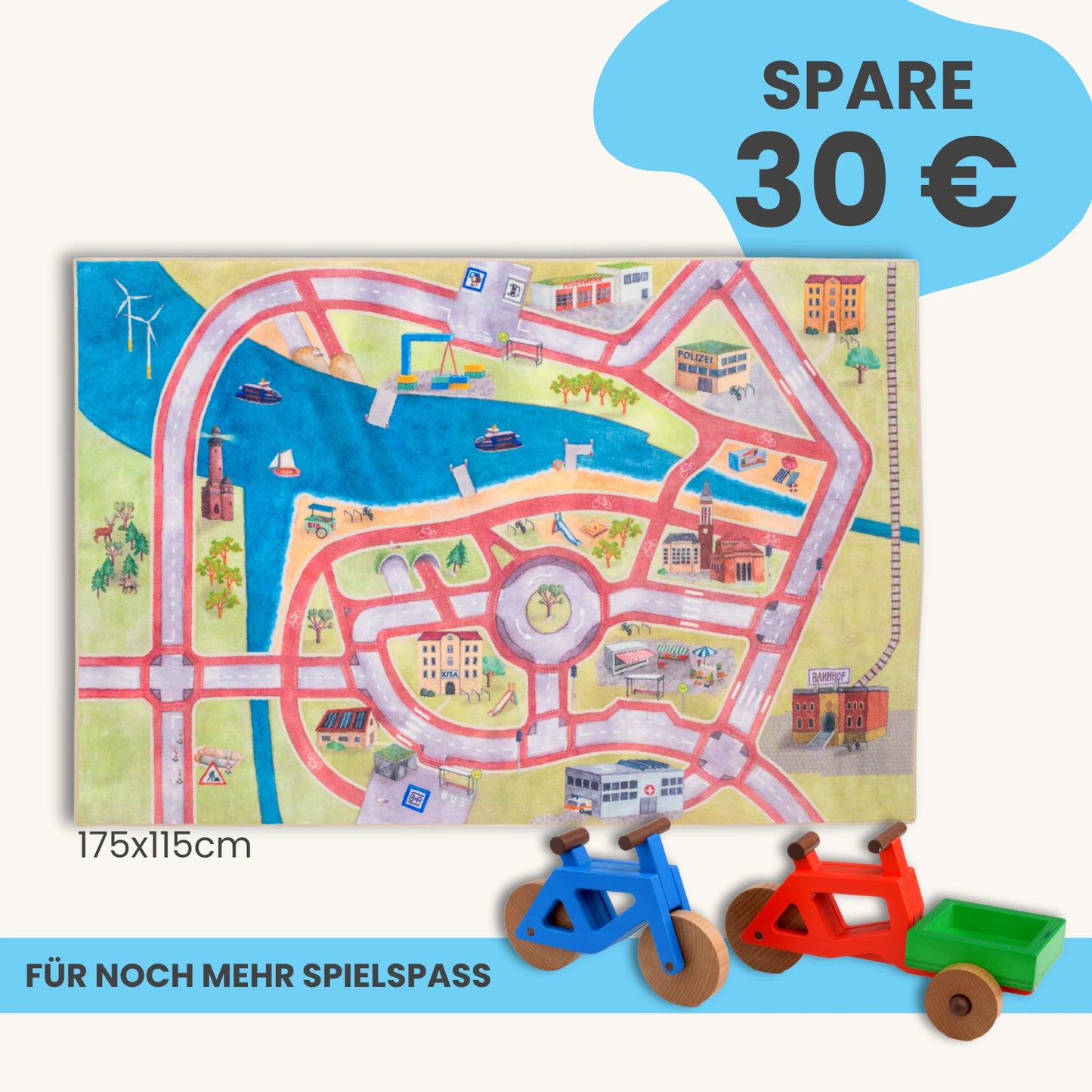 Spielteppich 175x115cm im Starter-Set