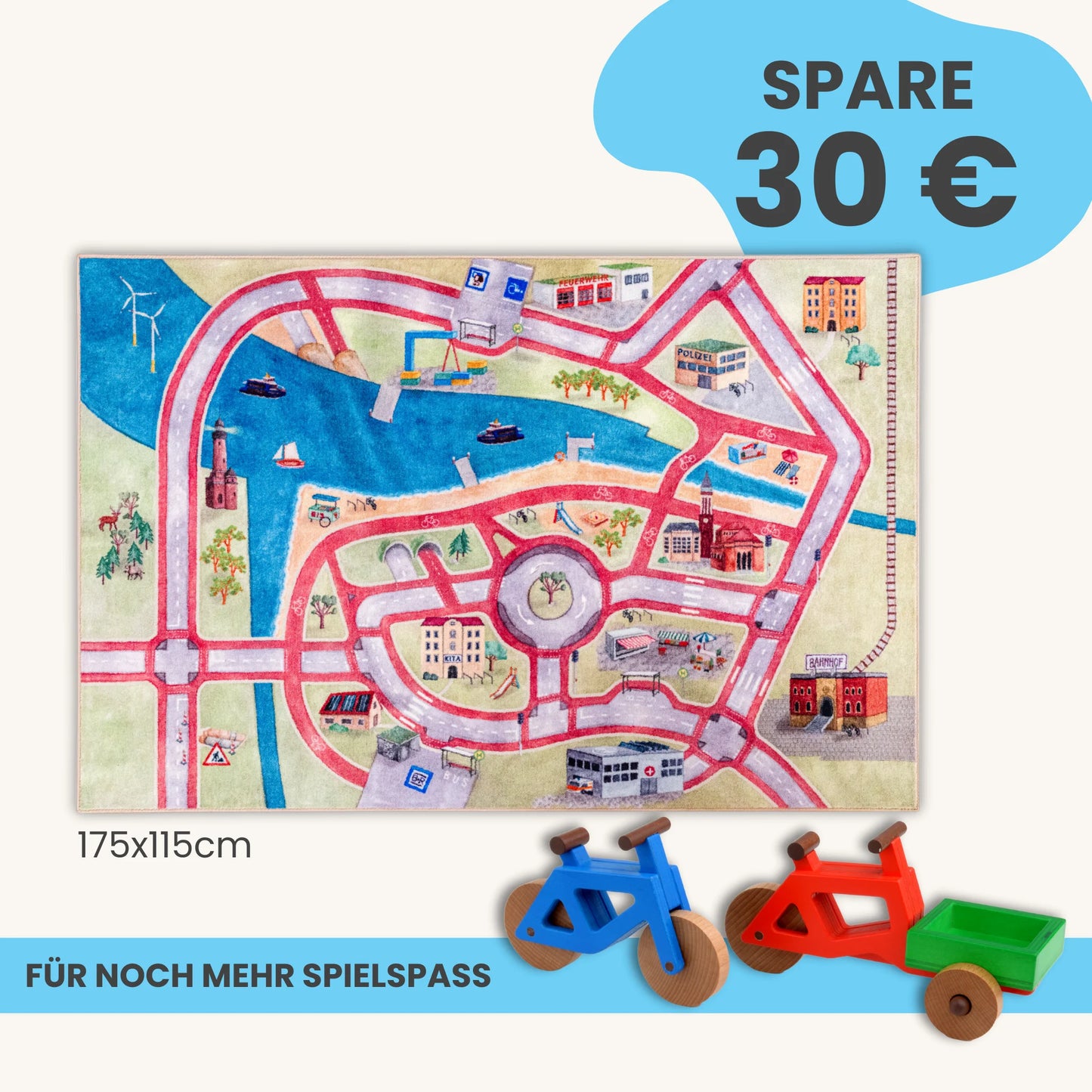Spielteppich 175x115cm im Starter-Set