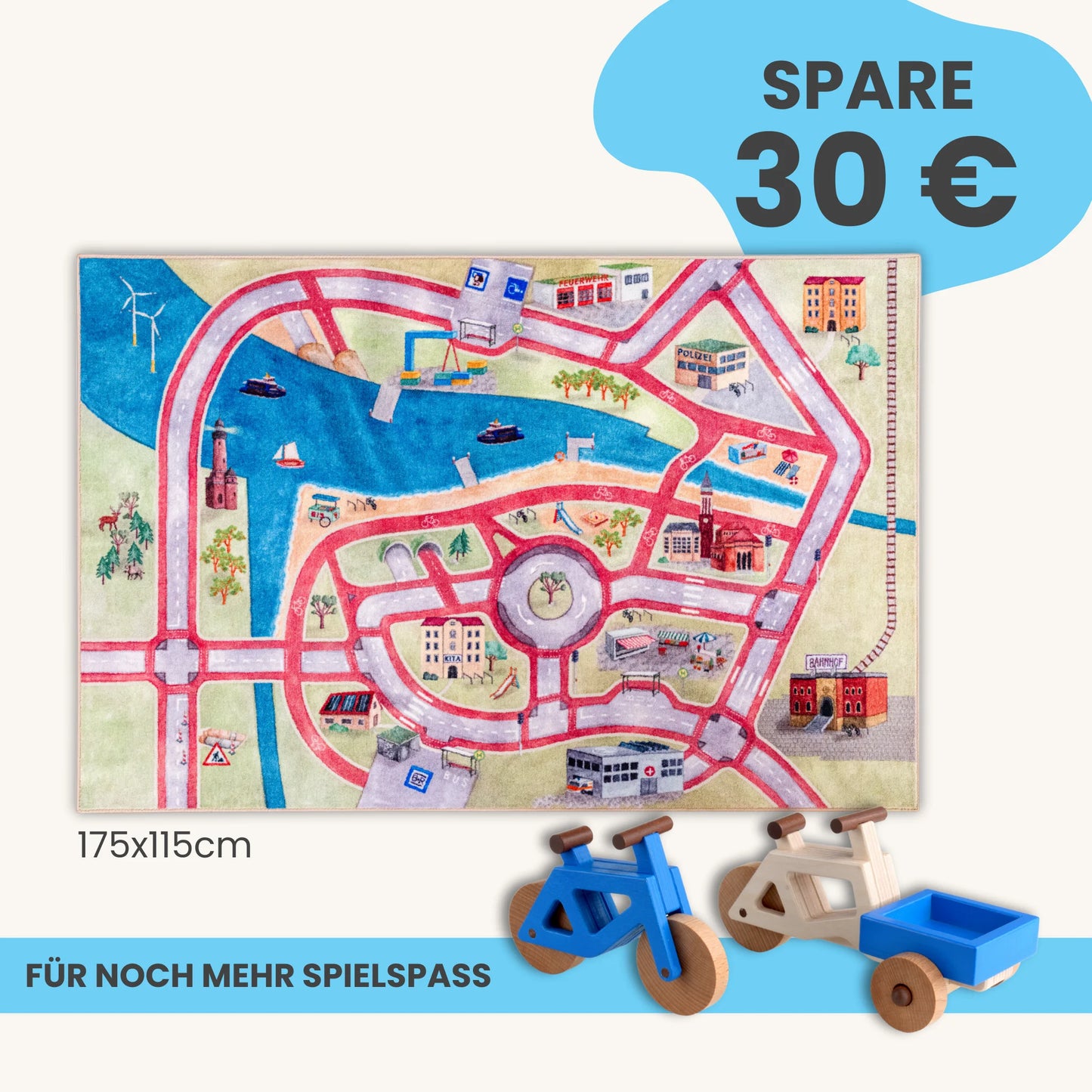 Spielteppich 175x115cm im Starter-Set