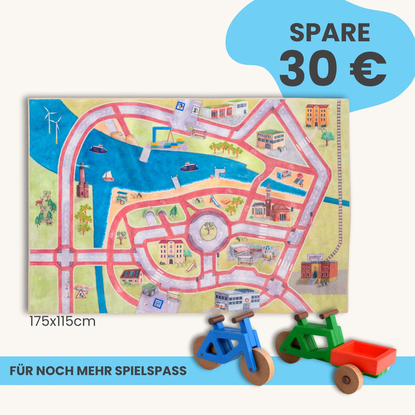 Spielteppich 175x115cm im Starter-Set