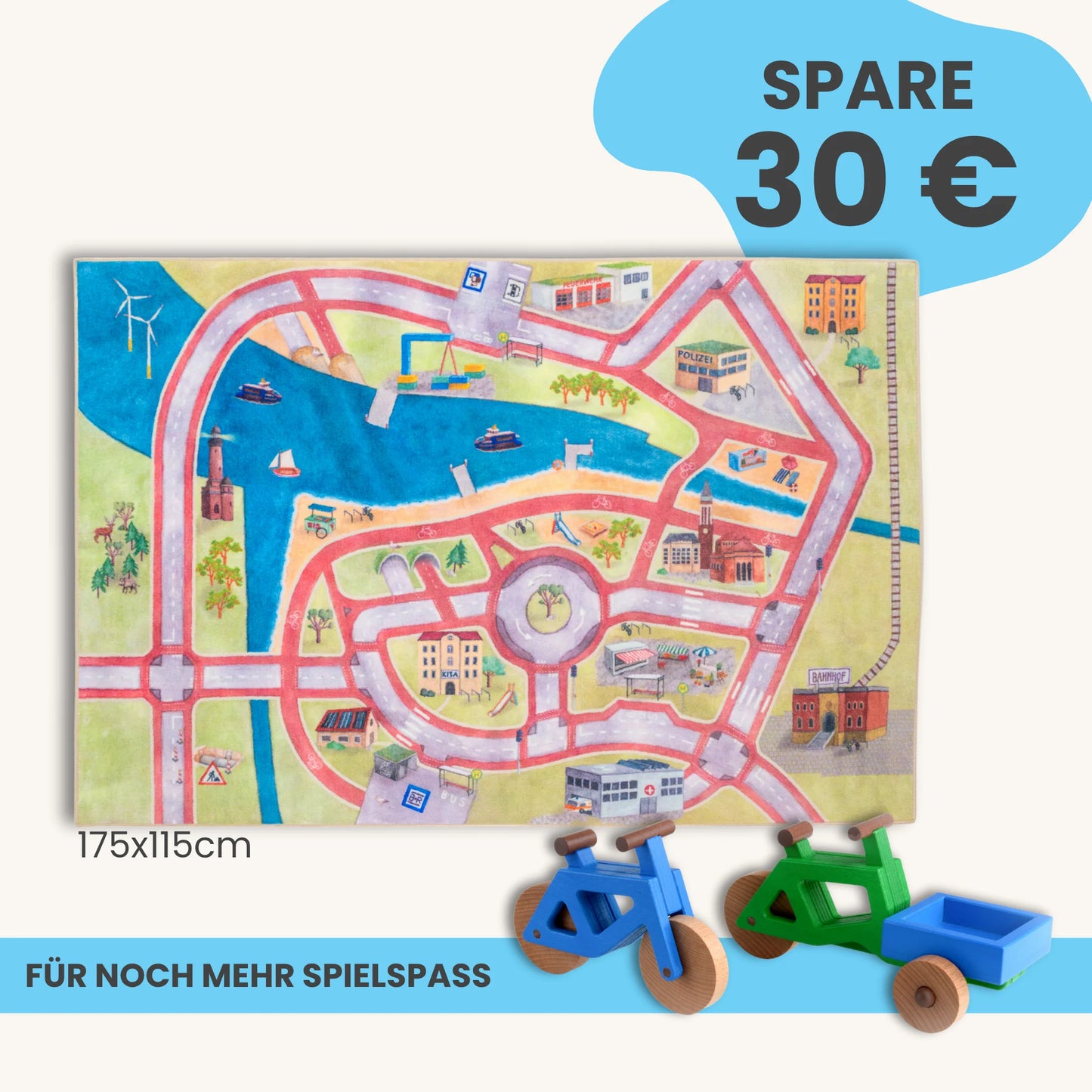 Spielteppich 175x115cm im Starter-Set