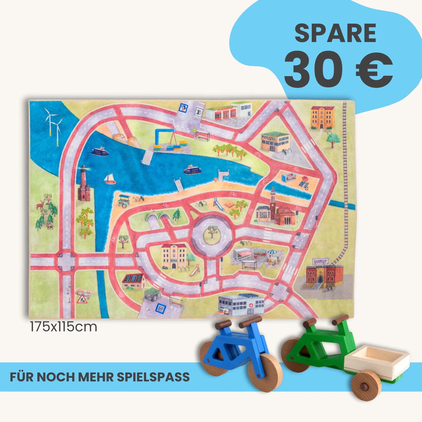 Spielteppich 175x115cm im Starter-Set