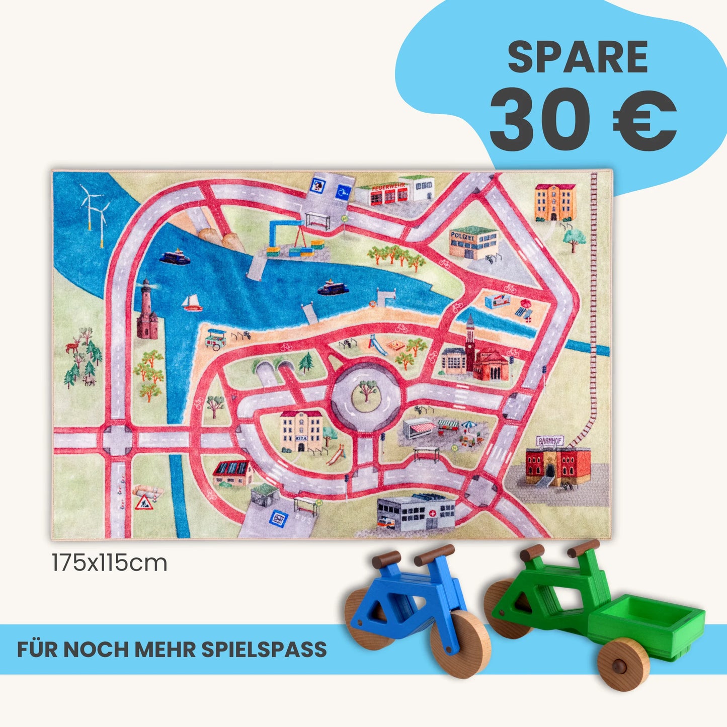 Spielteppich 175x115cm im Starter-Set