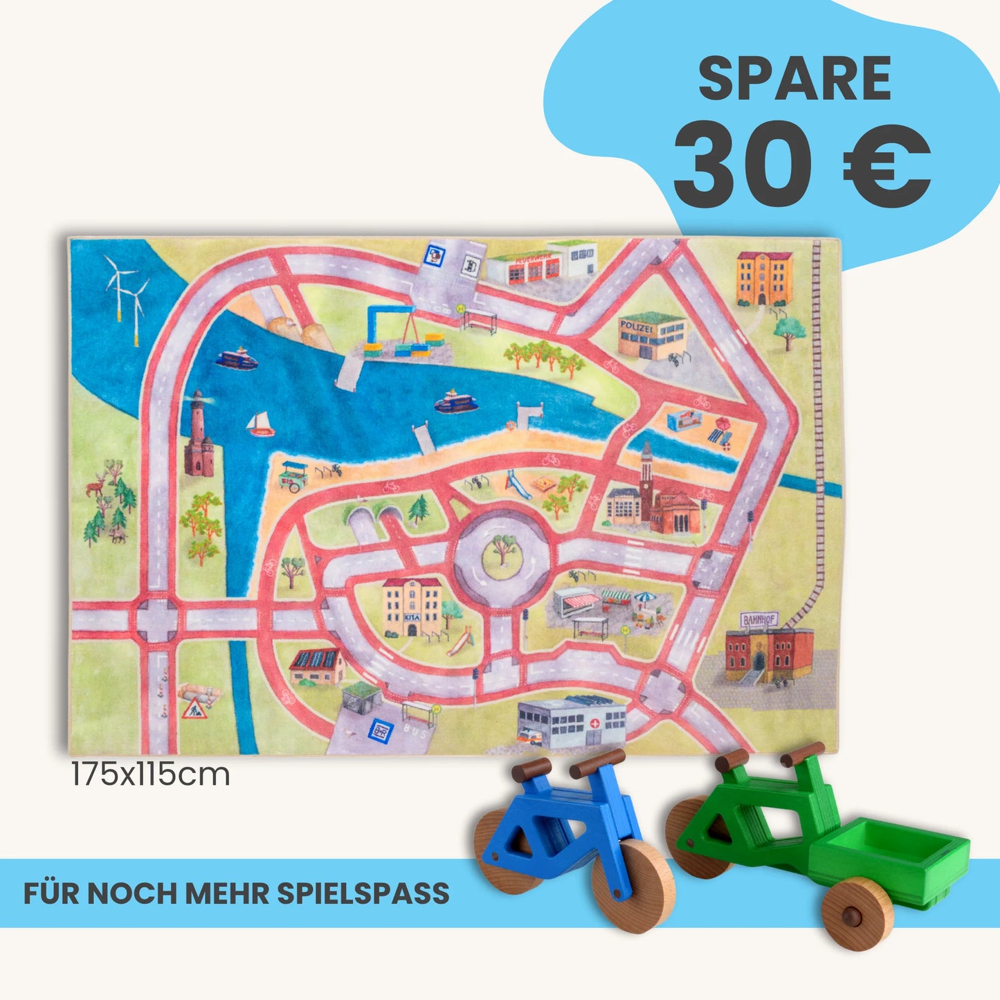 Spielteppich 175x115cm im Starter-Set