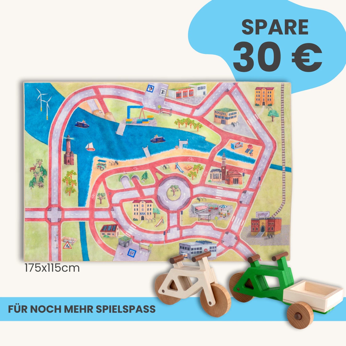 Spielteppich 175x115cm im Starter-Set