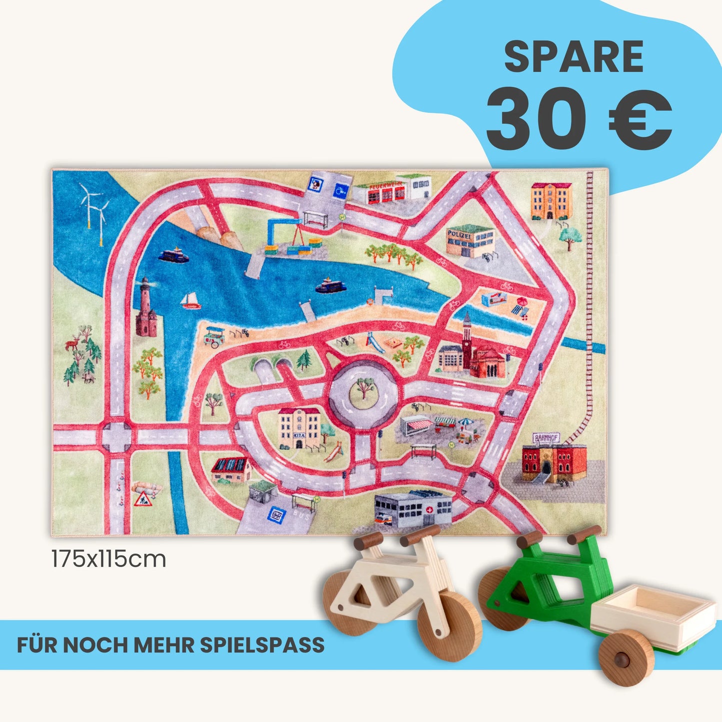 Spielteppich 175x115cm im Starter-Set