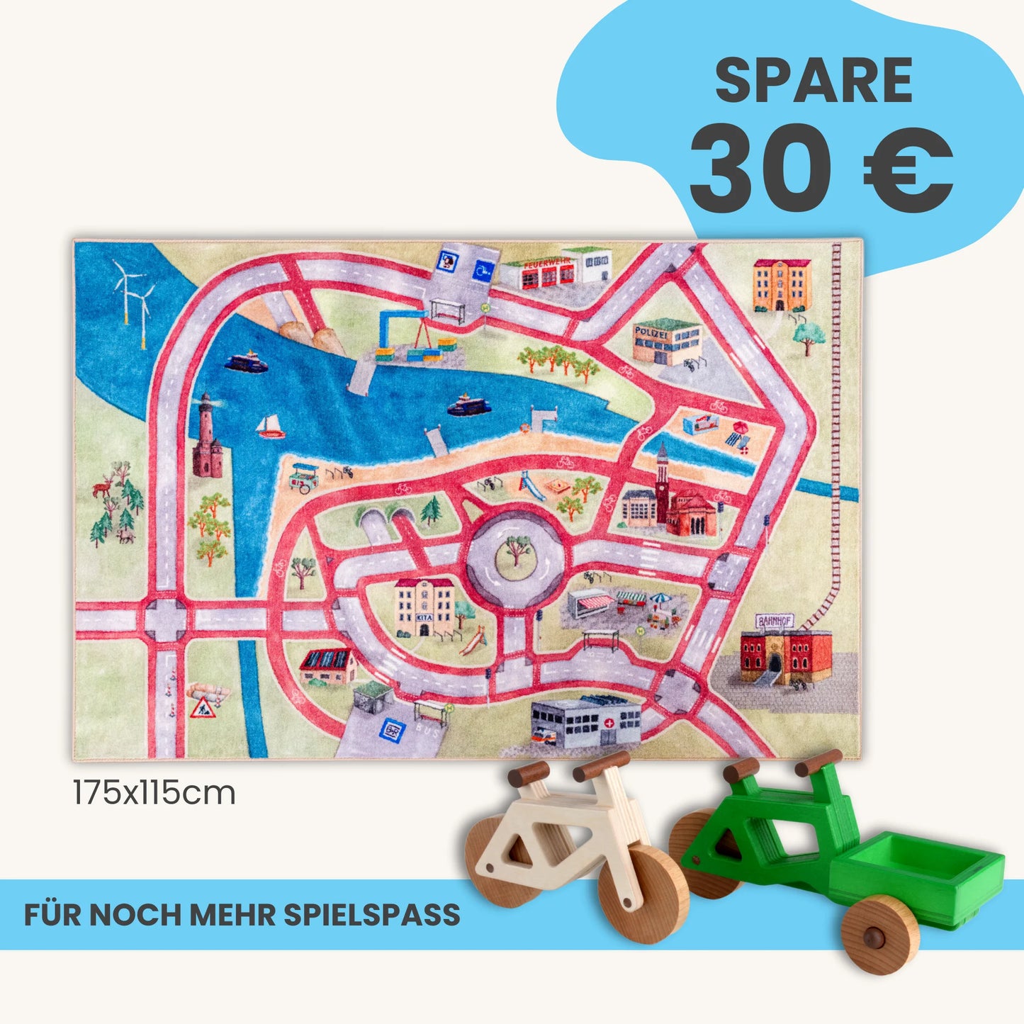 Spielteppich 175x115cm im Starter-Set