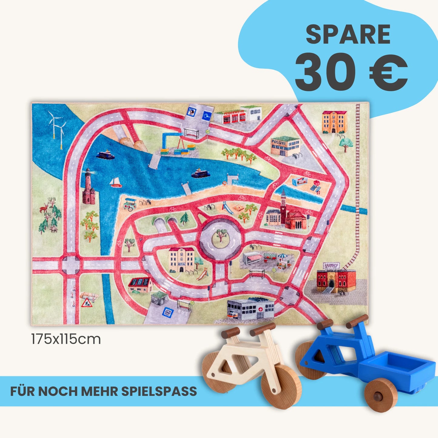 Spielteppich 175x115cm im Starter-Set