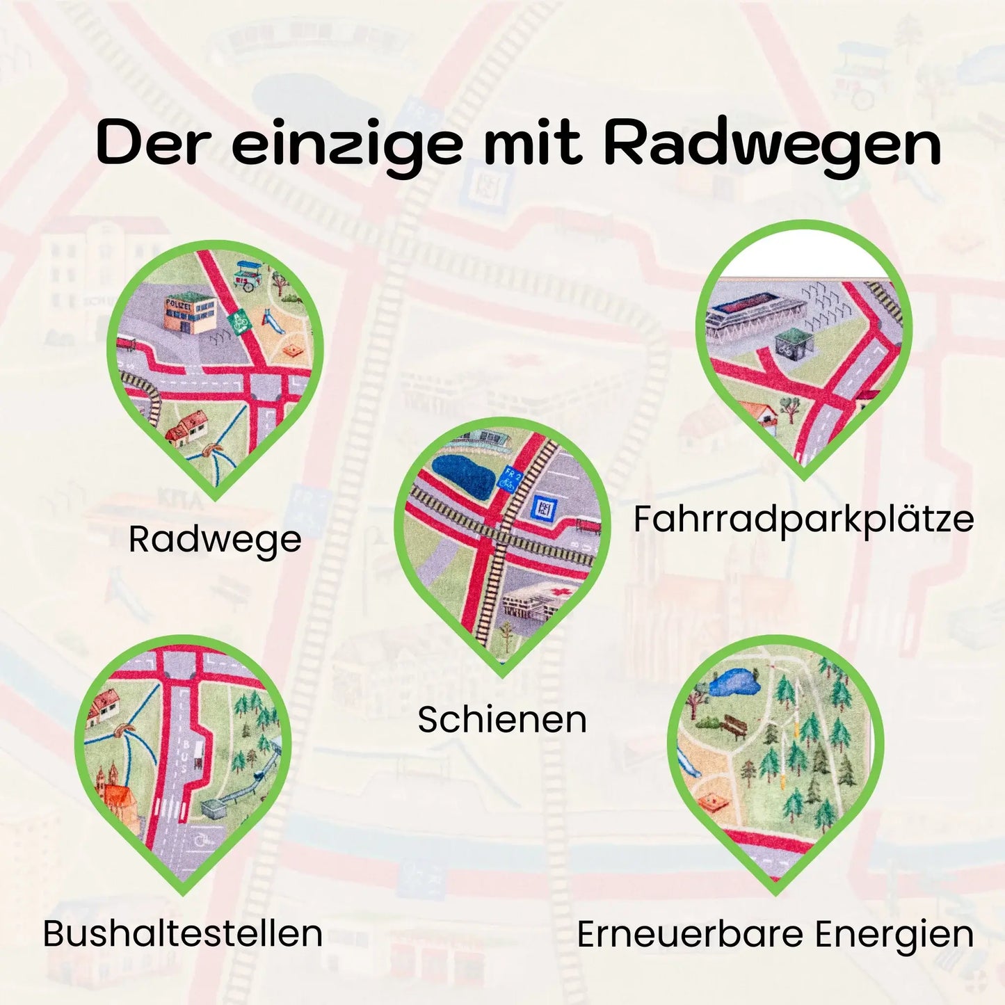 Spielteppich FREIBURG 120x80cm im Starter-Set