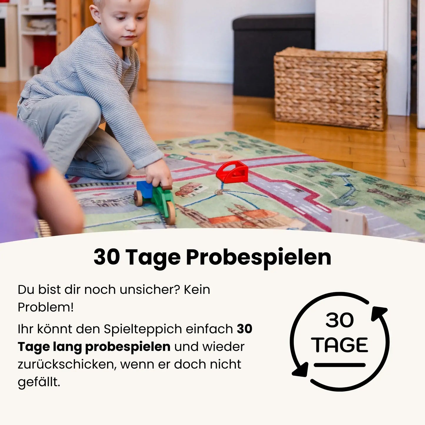 Spielteppich FREIBURG 120x80cm im Starter-Set