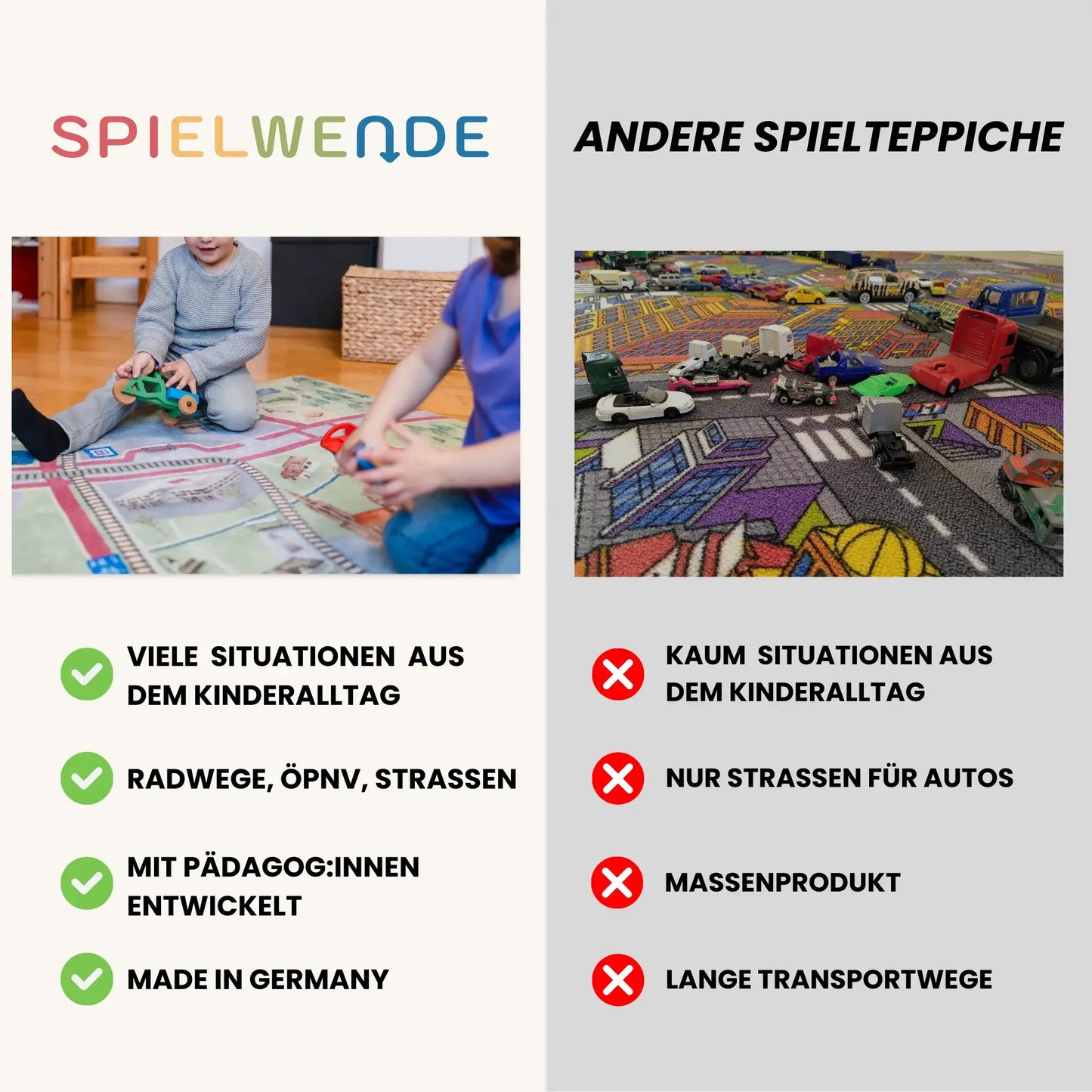 Spielteppich FREIBURG 120x80cm im Starter-Set