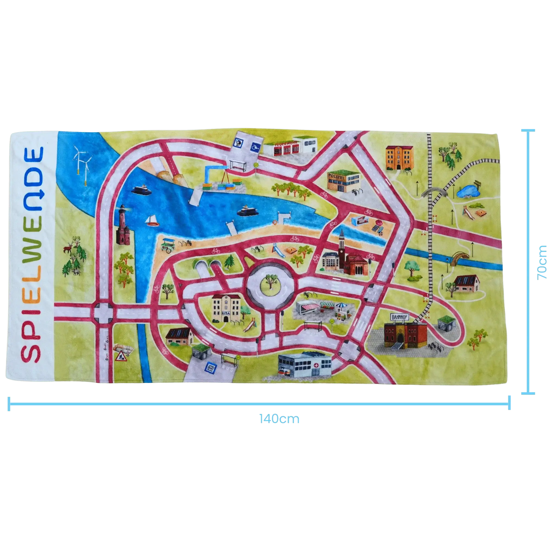 fahrrad fahren lernen handtuch Handtuch Spielteppich To Go 140x70cm