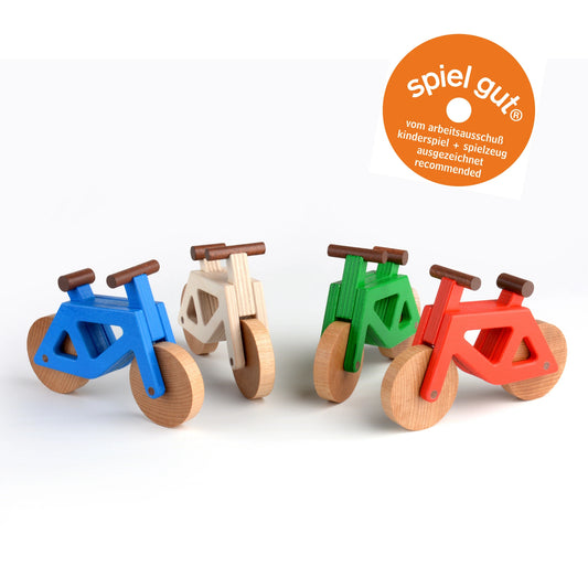 Spielzeugfahrrad aus Holz